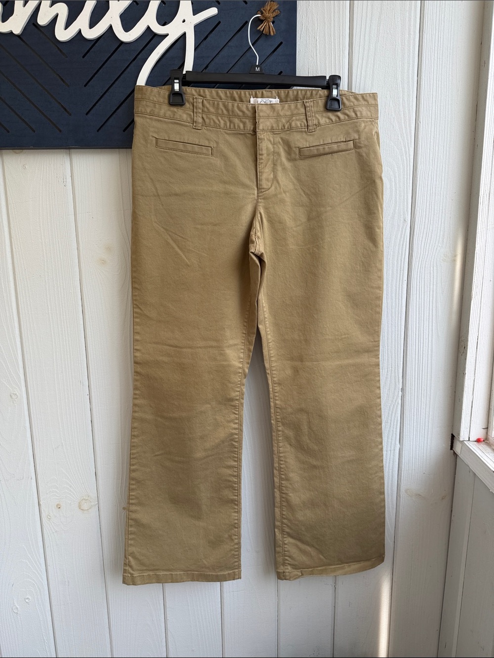 LOFT Marisa Straight-Leg Chinos - Tan
